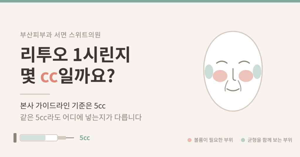 리투오 1시린지 5cc 용량 개념도 부산피부과