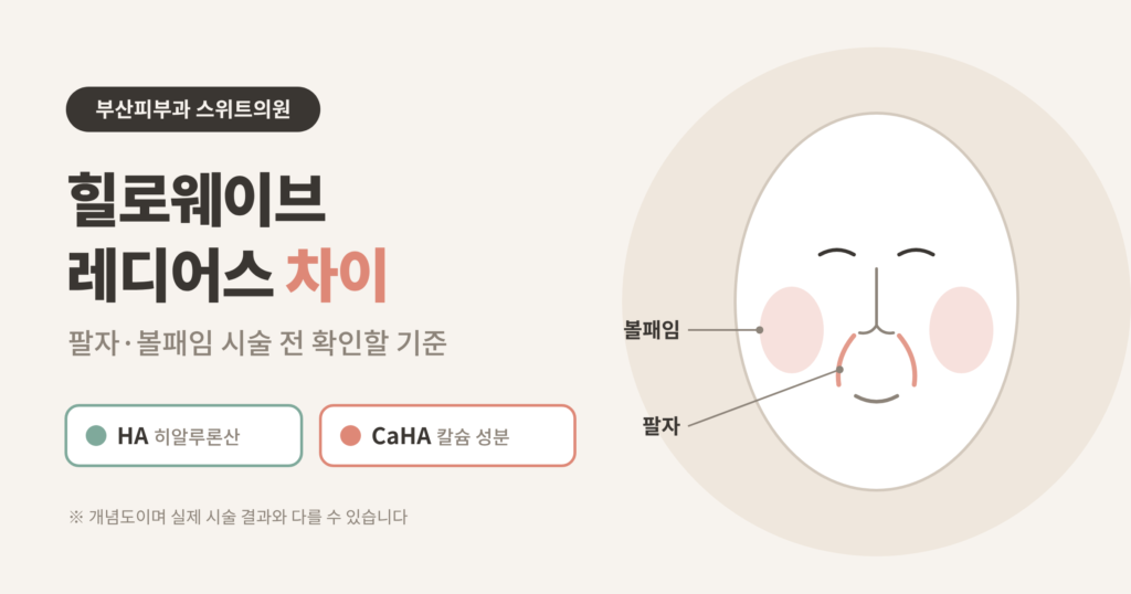힐로웨이브 레디어스 차이 HA CaHA 비교